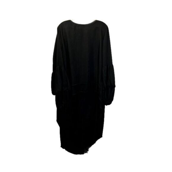Womens Black Casual Loose Long Sleeve Maxi Kaftan Dress‎ - Picture 1 of 7